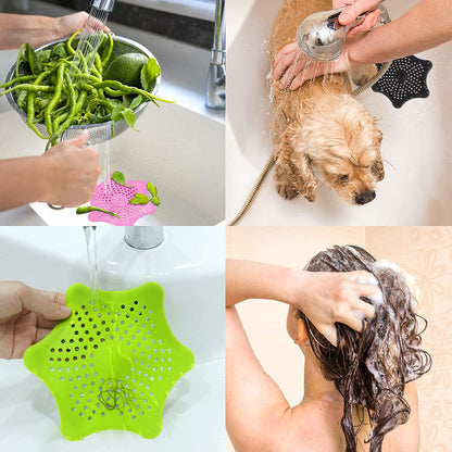 Silicone Starfish Drain Filter – Kitchen & Bathroom Sink Strainer