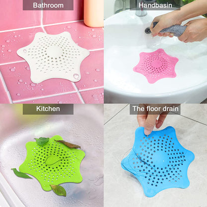 Silicone Starfish Drain Filter – Kitchen & Bathroom Sink Strainer