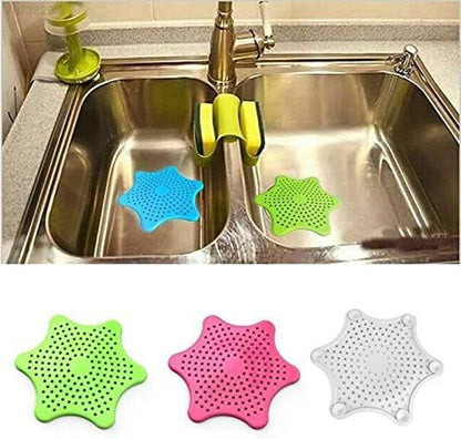 Silicone Starfish Drain Filter – Kitchen & Bathroom Sink Strainer